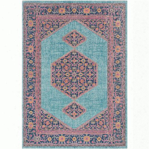 Tssera Rug In Blue & Gray Design By Surya