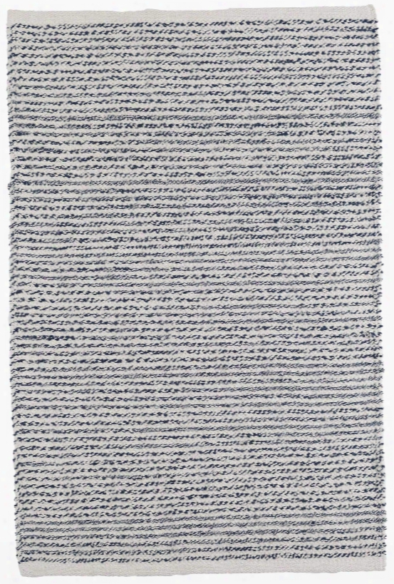 Theo Indigo Woven Cotton Rug By Dash Albert