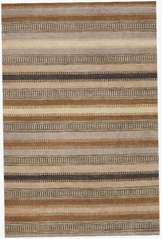 Tin Ladder Stripe Wool Woven Rug Design By Dash & Albert