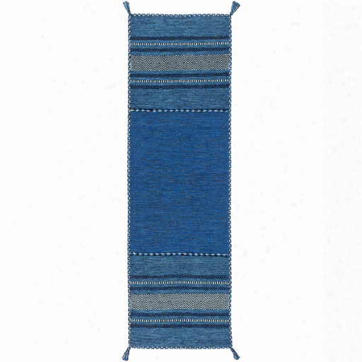 Trenza Rug In Black & Blue Design By Surya