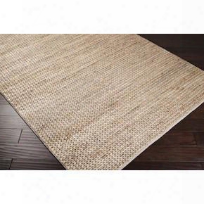 Tropics Collection Jute Area Rug In Biscotti Design By Surya