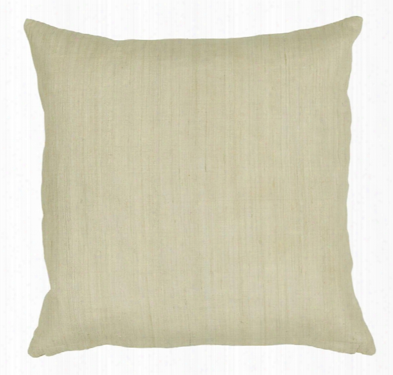 Tussar Silk Pillow In Natural Design By Chandra Rugs