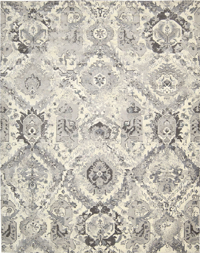Twilight Rug In Ivory & Grey Design By Nourison