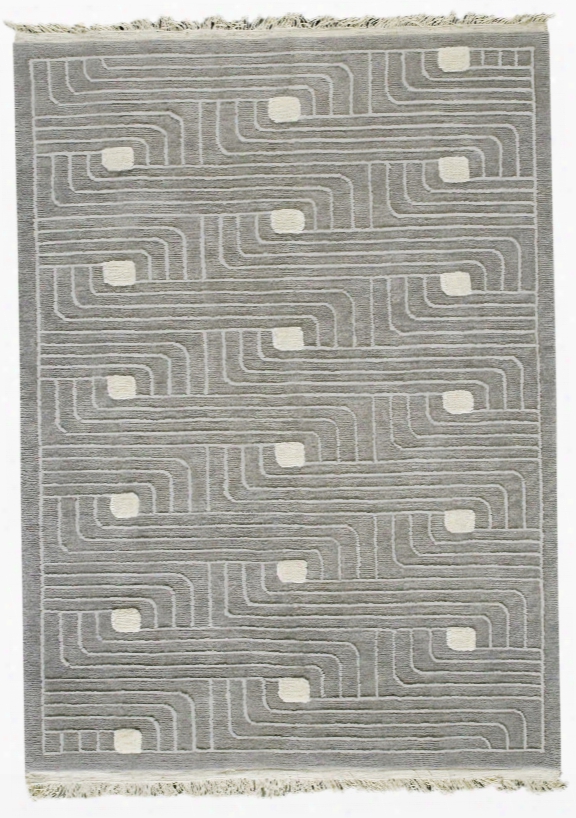Verona Collection Hand Woven Wool And Viscose Area Rug In Grey Design By Mat The Basics