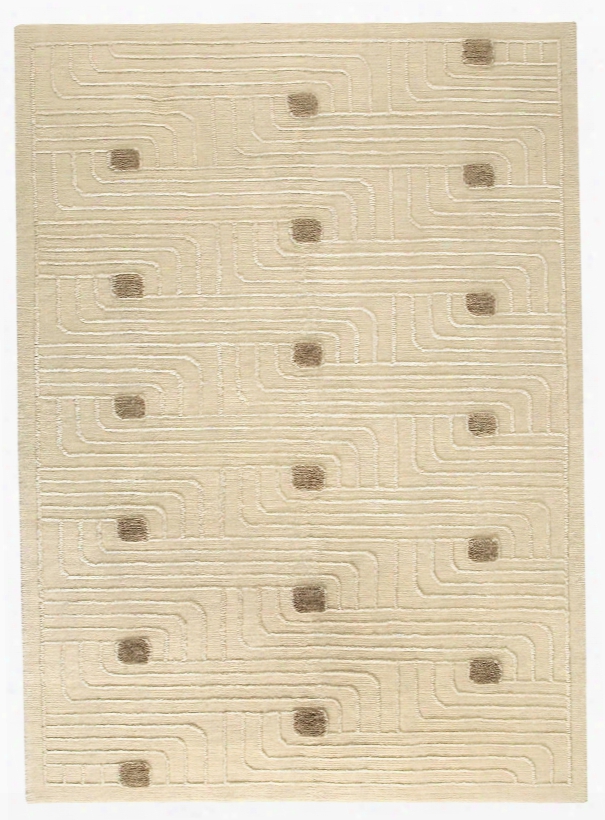 Verona Collection Hand Woven Wool And Viscose Area Rug In White Design By Mat The Basics