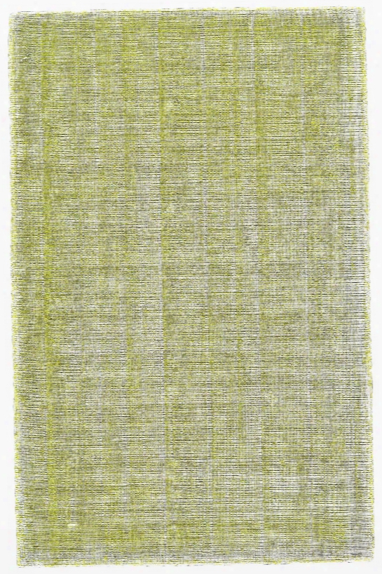 Vibrant Colllection Hand Loomed Cotton & Art Silk Area Rug In Lime Design By Bd Fine