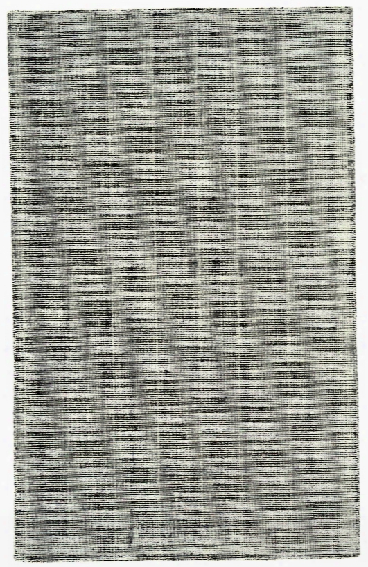 Vibrant Collection Hand Loomed Cotton & Art Silk Area Rug In Noir Design By Bd Fine