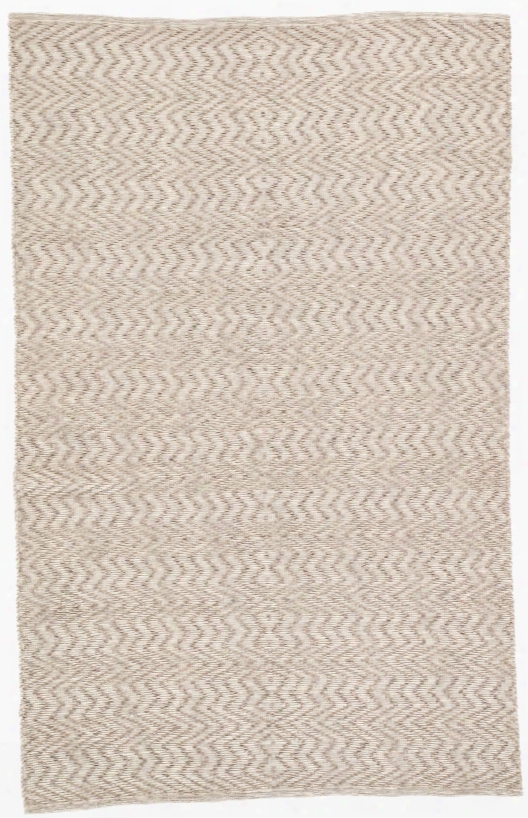 Watts Handmade Geometric Gray & White Area Rug Design By Jaipur