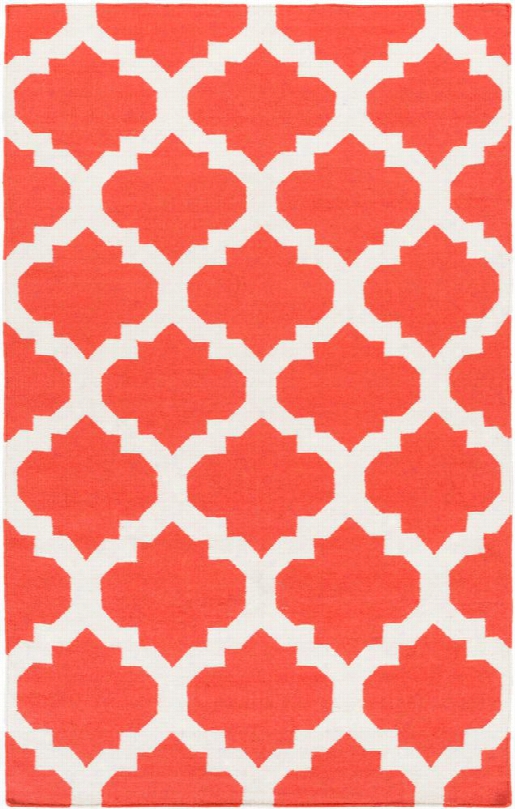 York Rug In Coral And Ivory Design By Surya