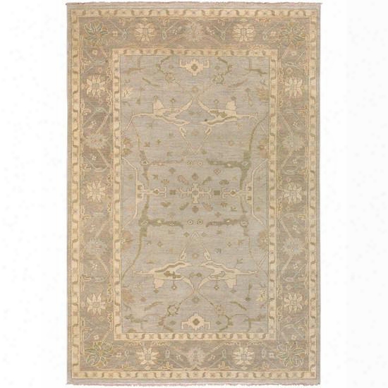 Ainsley Collection 100% Wool Area Rug In Blond, Papyrus, And Lemon Grass Design By Surya