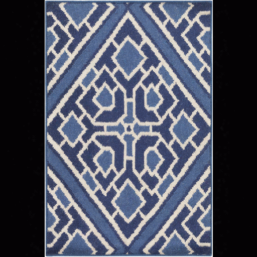 Alameda Cobalt, Ivory, & Navy Rug Design By Beth Lacefield