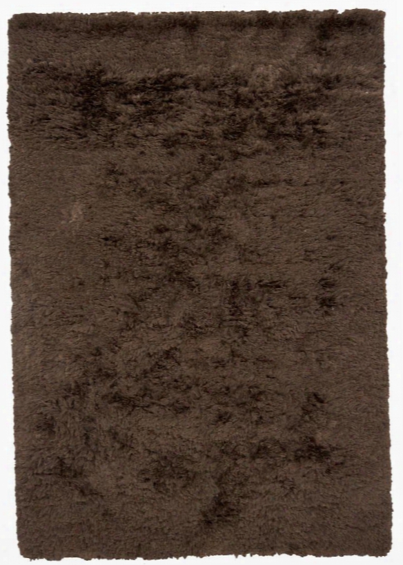 Celecot Collection Hand-woven Area Rug In Dark Brown Design By Chandra Rugs