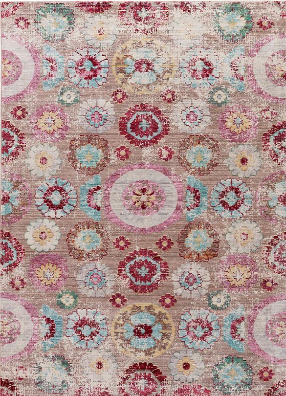 Ceres Rug In Macaroon & Aqua Haze Design By Jaipur