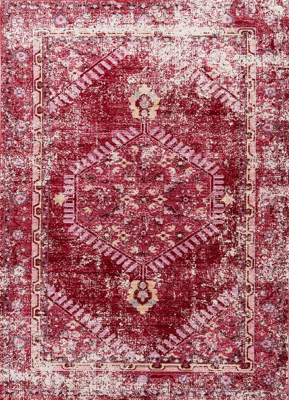 Ceres Rug In Persian Red & Cashmere Rose Design By Jaipur