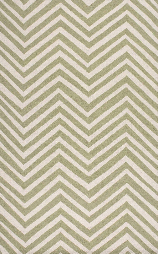 Chevron Area Rug In Green Design By Nuloom