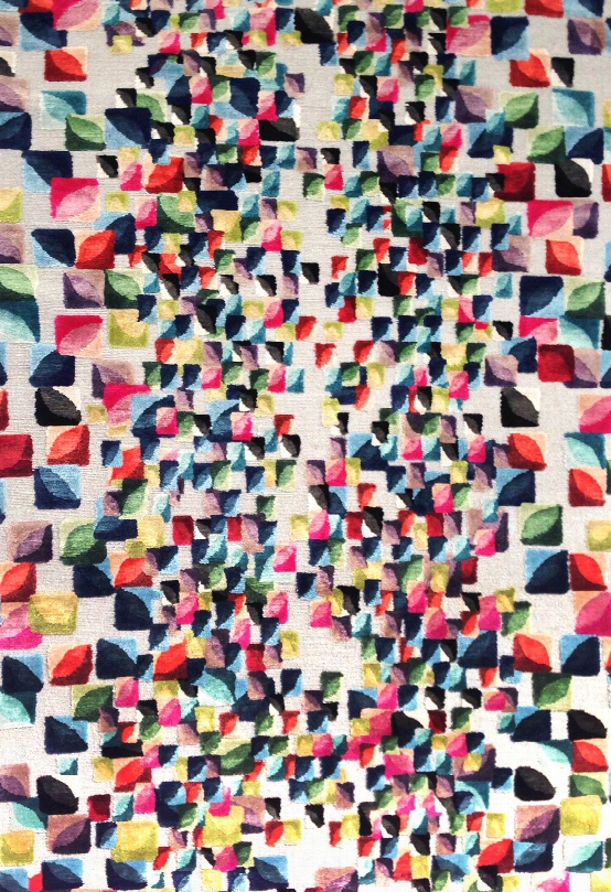 Chiclet Multi-colored Rug Design By Lorena Gaxiola