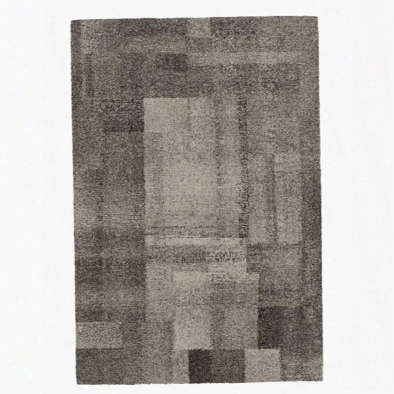 Cinder Micro Hooked Wool Rug Desigj By Dash & Albert