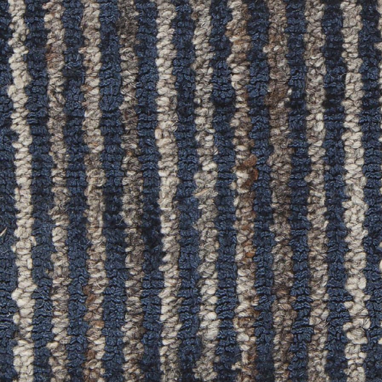 Citizen Collection Hand-woven Area Rug In Denim Deign By Chandra Rugs