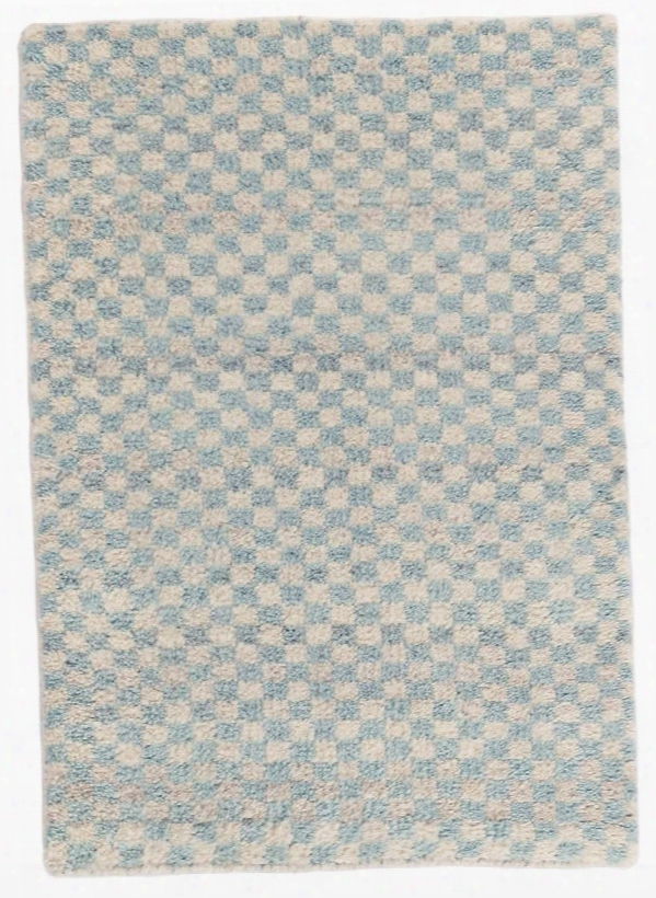 Citra Robin's Egg Blue Hand Knotted Wool Rug Design By Dash & Albert