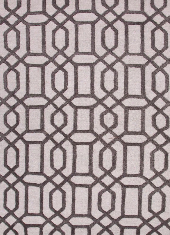 City Collection Bellevue Wool And Art Silk Area Rug In Antique White & Liquorice Design By Jaipur