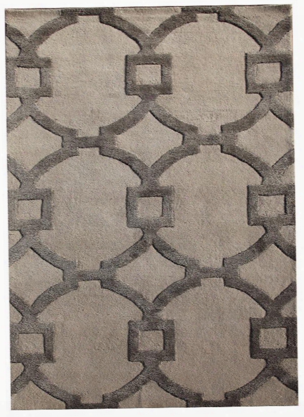City Collection Regency Rug In Antique White & Charcoal Slate Design By Jaipur