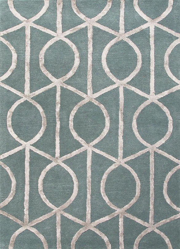 City Collection Seattle Rug In Seaside Blue & Medium Gray Design By Jaipur