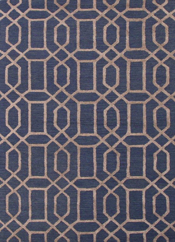 City Rug In Nazarine Blue & Bluestone Design By Jaipur