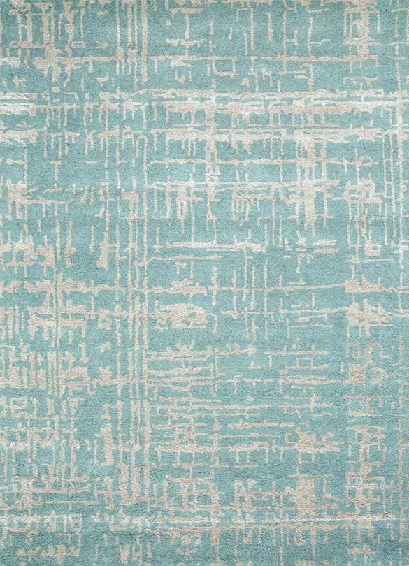 Clayton Rug In Dusty Aqua & Silver Birch Design By Jaipur