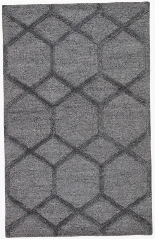 Cleveland Handmade Geometric Gray Area Rug Design By Jaipur