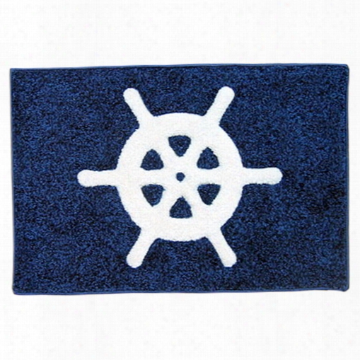 Coastal Custom Carpets Ships Wheel Boarding Mat, 27"w X 18"h