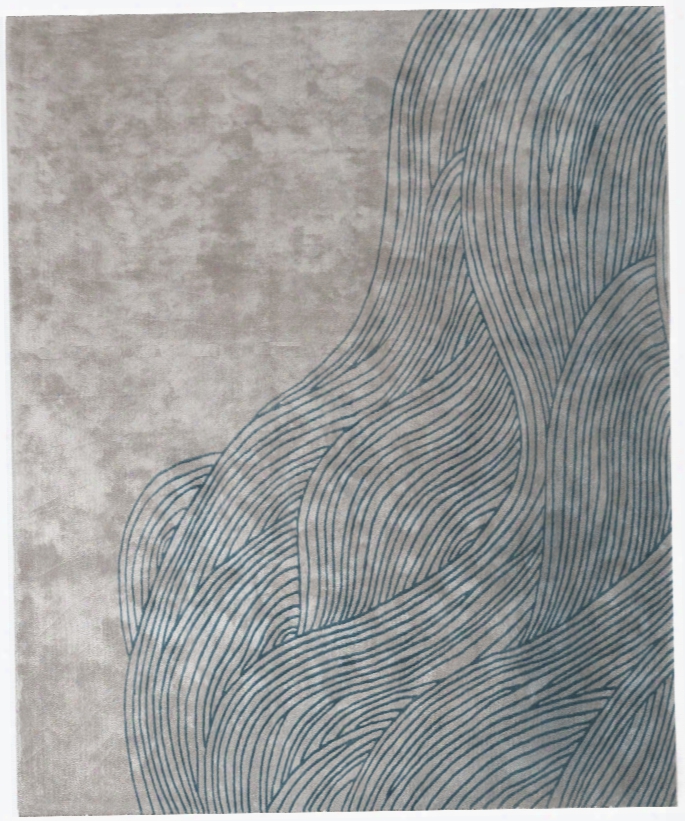 Continua Laguna Hand Tufted Rug In Blue Design By Second Studio