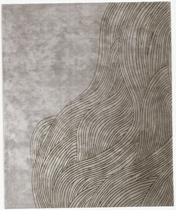 Continua Laguna  Hand Tufted Rug In Grey Design By Second Studio