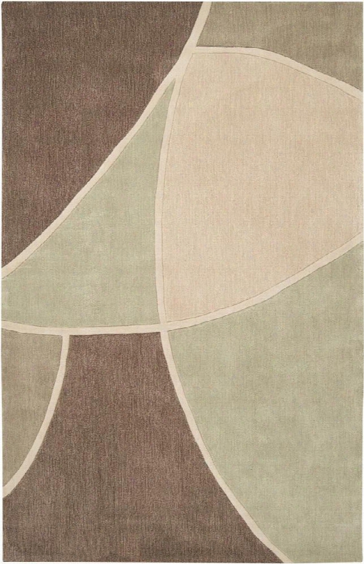 Cosmopolitan Collection Area Rug In Sage Green, Sand, And Tan Design By Surya