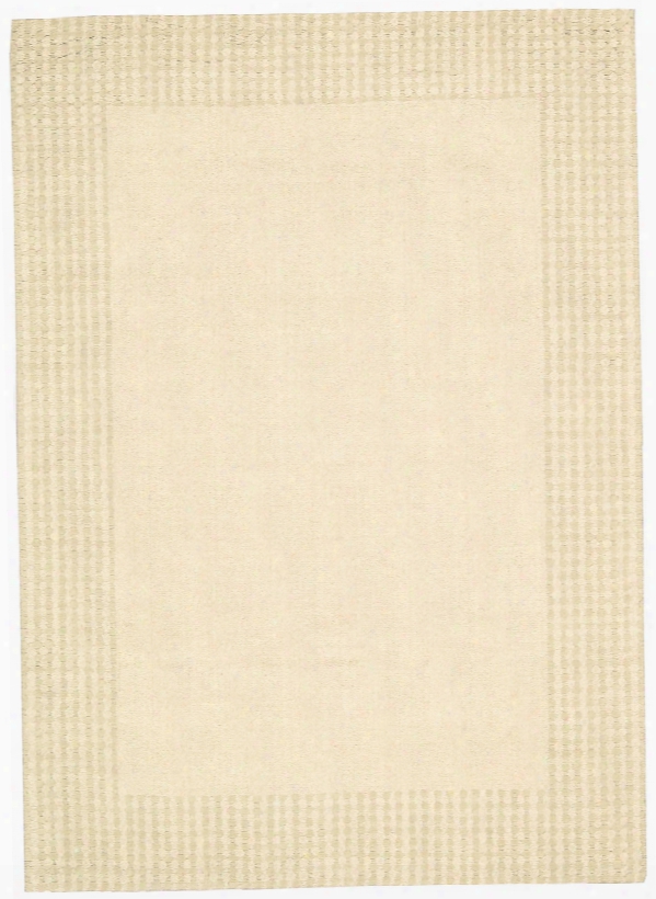 Cottage Grove Collection Coastal Village Wool Area Rug In Bisque - Kathy Ireland Home By Nourison