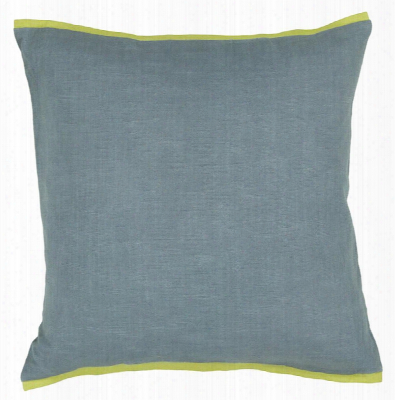 Cotton Pillow In Blue & Green Design By Chandra Rugs