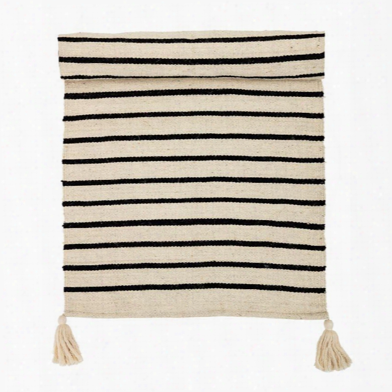 Cotton Rug W/ Stripes Design By Bd Edition