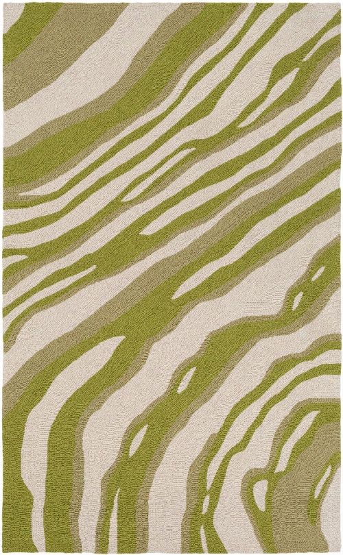 Coytryard Outdoor Rug In Olive & ;khaki Design By Candice Olson