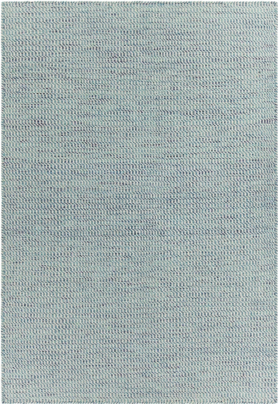 Crest Collection Hnd-woven Area Rug In Blue & White Design By Chandra Rugs