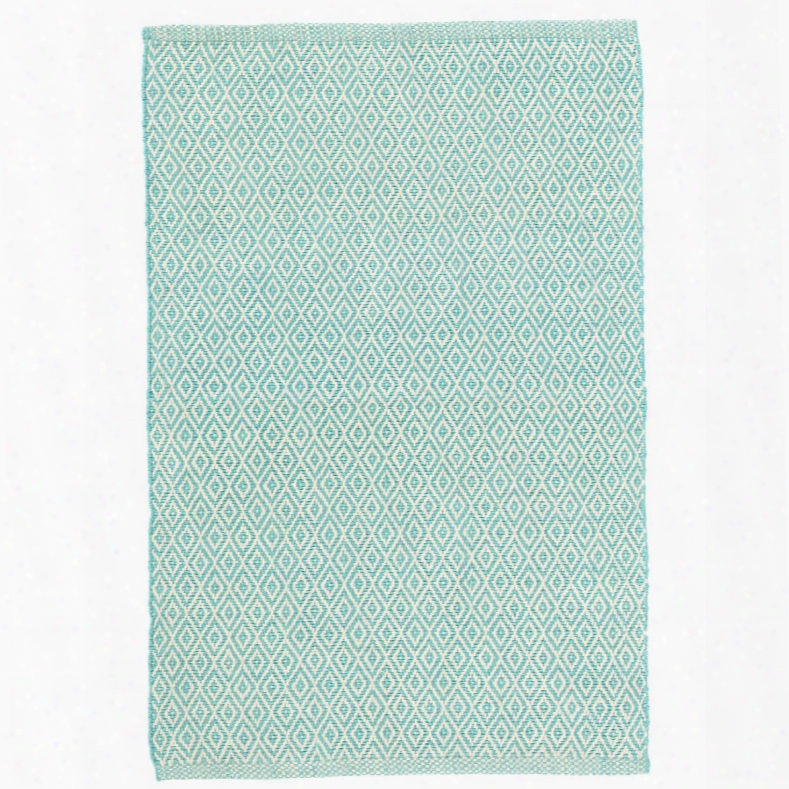 Crystal Aqua & Ivory Indoor/outdoor Rug Design By Dash & Albert