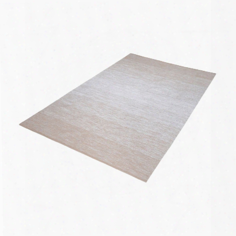 Delight Handmade Cotton Rug In Beige & White Design By Lazy Susan