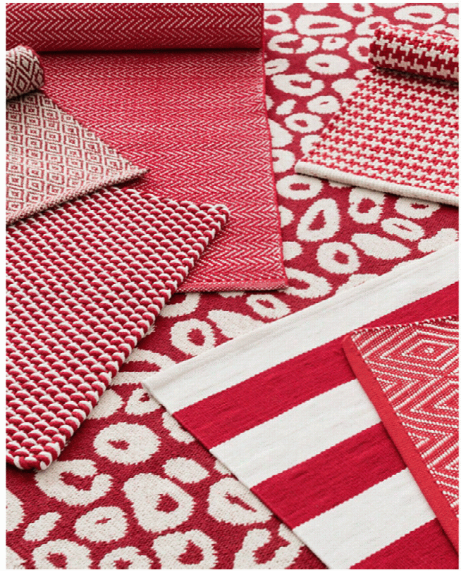 Diamond Red & White Indoor/outdoor Rug Design By Dash & Albert
