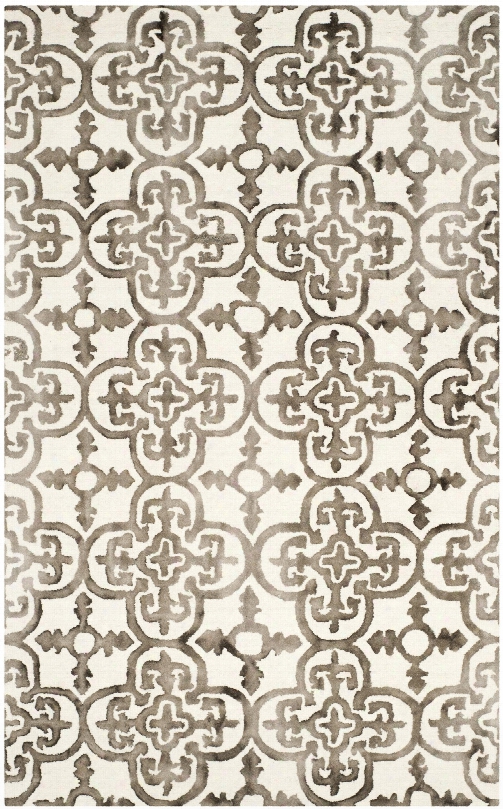 Dip Dye Rug In Ivory & Brown Design By Safavieh