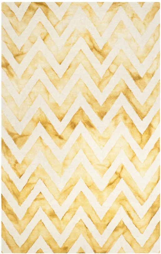 Dip Dye Rug In Ivory &am; Gold Design By Safavieh