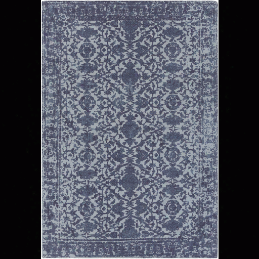 D'orsay Rug In Pale Blue & Denim Designby Elle Decor