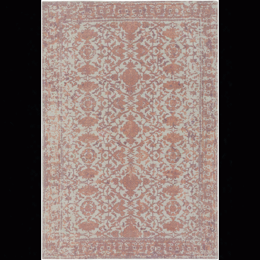 D'orsay Rug In Peach & Ivory Design By Elle Decor