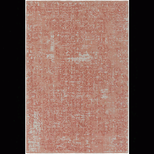 D'orsay Rug In Peach & Pale Blue Design By Elle Decor