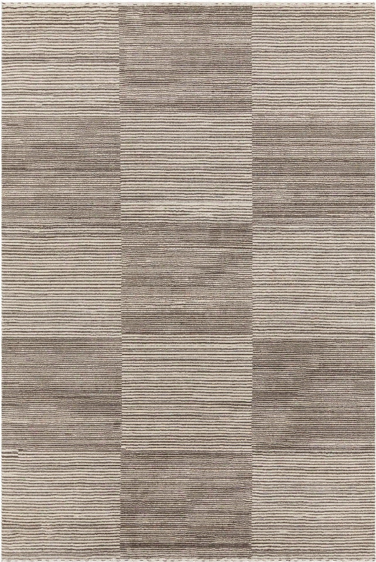 Elantra Collection Hand-knotted Area Rug In Brown & Beige Design By Chandra Rugs