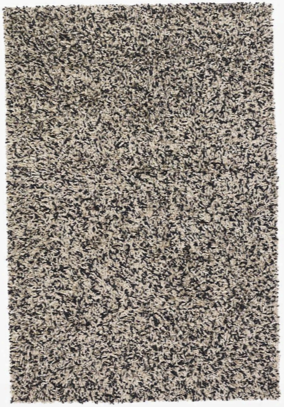 Etop Collection Hand-woven Area Rug In Ivory & Bllack Design By Chandra Rugs