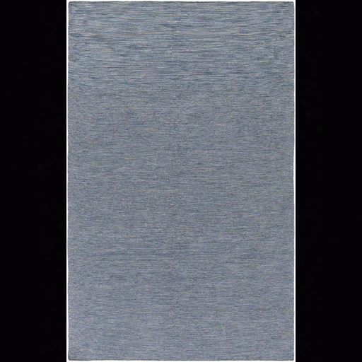 Everett Rug In Dark Blue & Black Design By Sunbrella