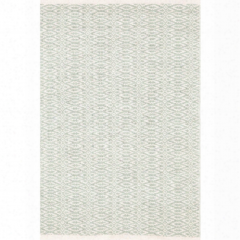 Fair Isle Ocean & Ivory Cotton Woven Rug Design By Dash & Albert